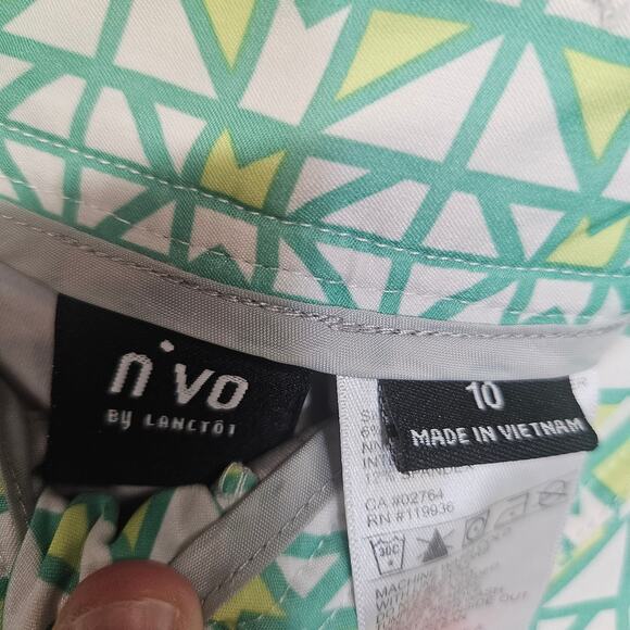 NiVo White and Green Patterned Golf Skort - Picture 3 of 8